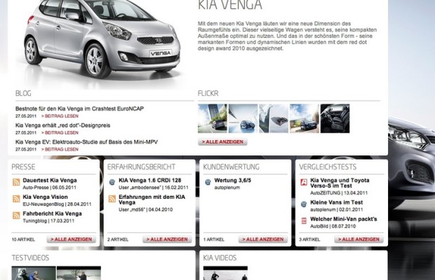 Kia startet offene Medialounge