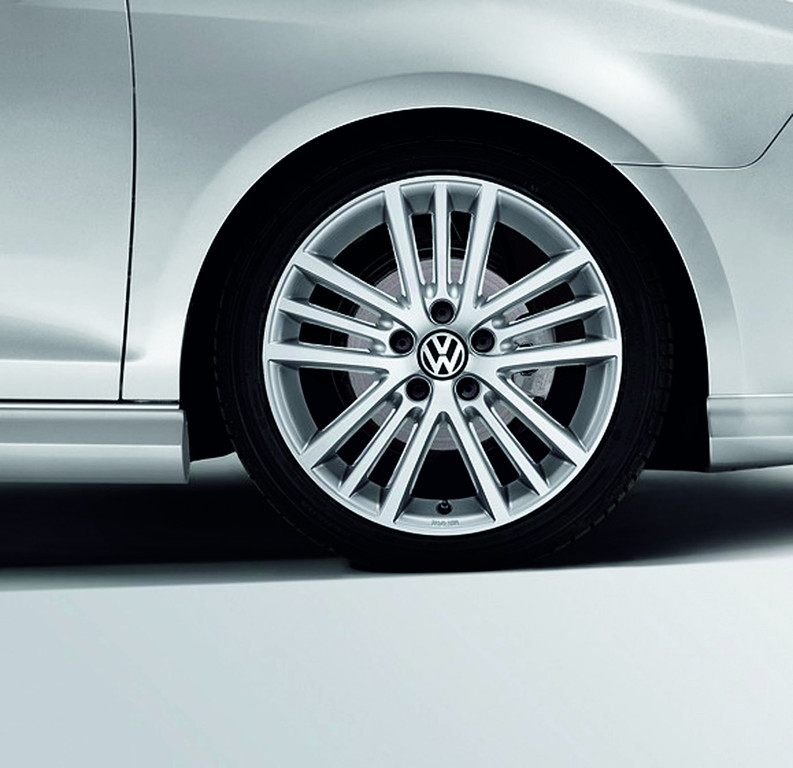 Leichtmetallfelge Onyx für den Golf.
