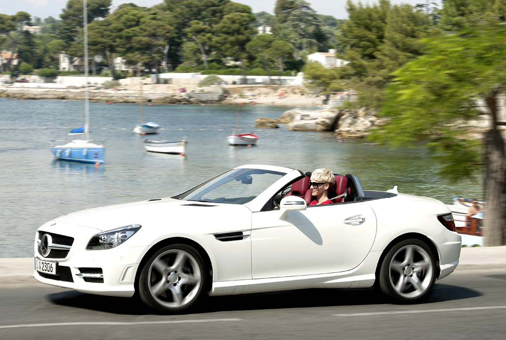Mercedes SLK 250 CDI: Und so sieht der kleine SL-Bruder von der Seite aus.