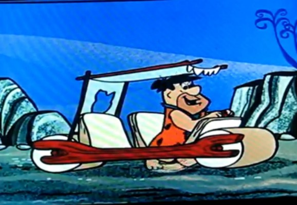 Nicht nachmachen: Bremsen wie die Flintstones