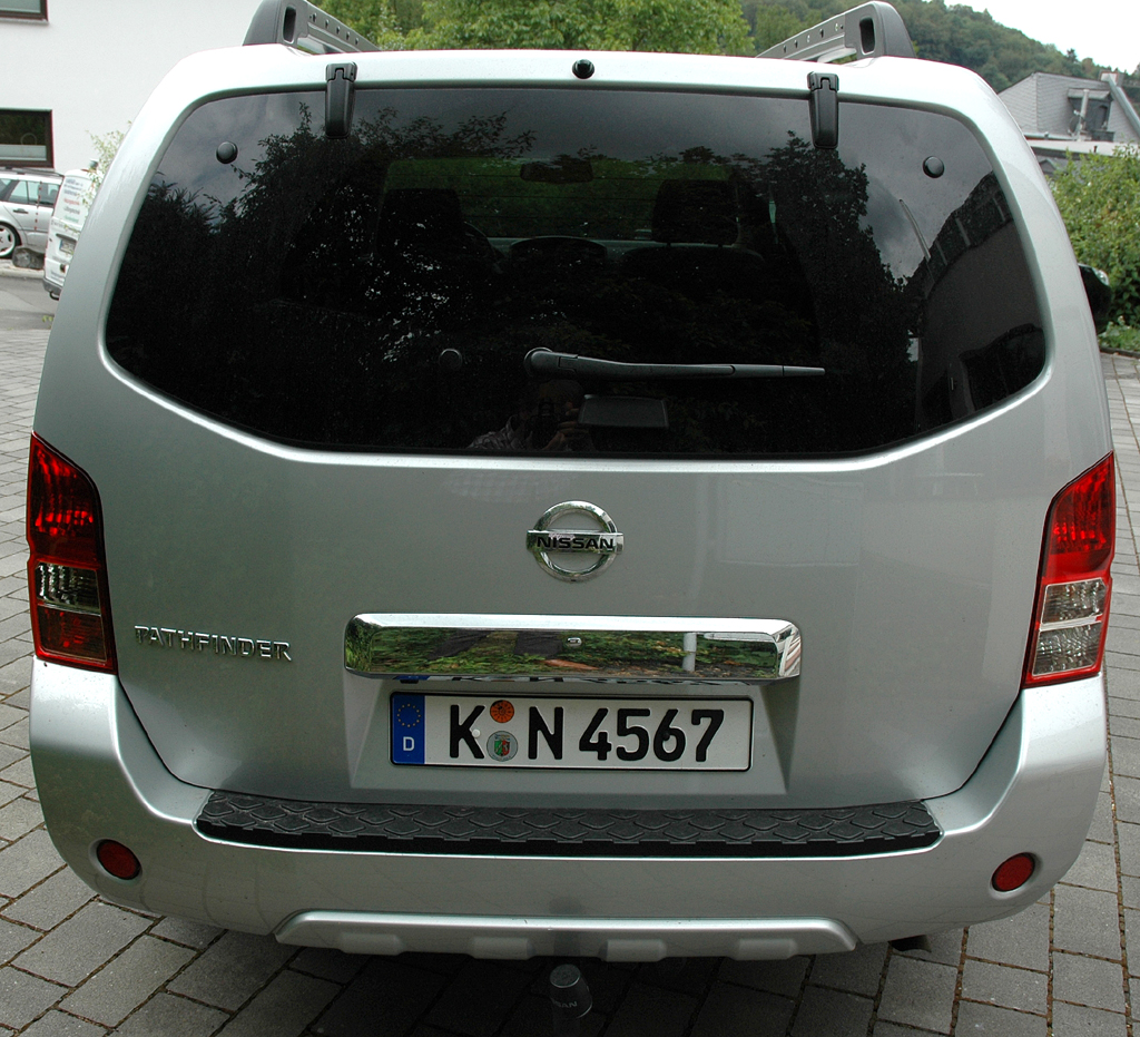 Nissan Pathfinder: Das Heck fällt steil ab. 