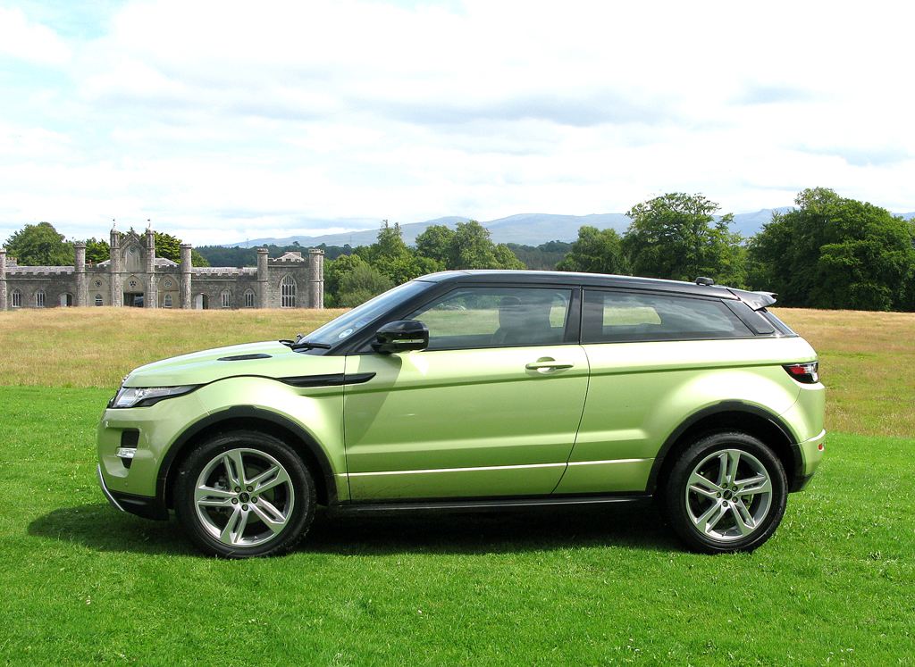 Range Rover Evoque: So sieht das noch schnittigere Coupé von der Seite aus. 