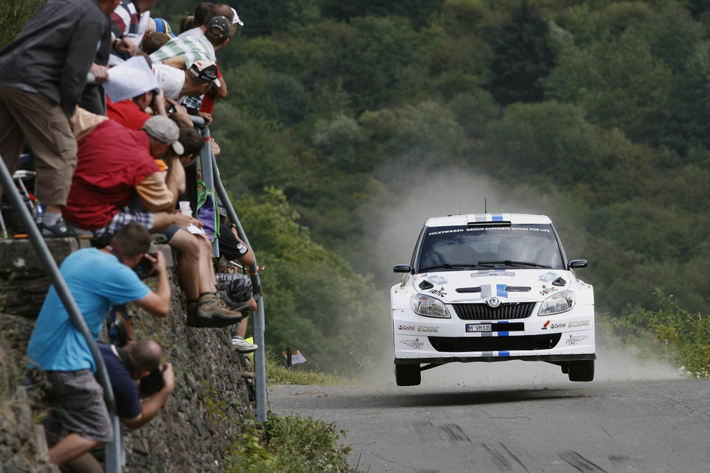 Skodas müssen springen für die Entwicklung des VW Polo WRC.