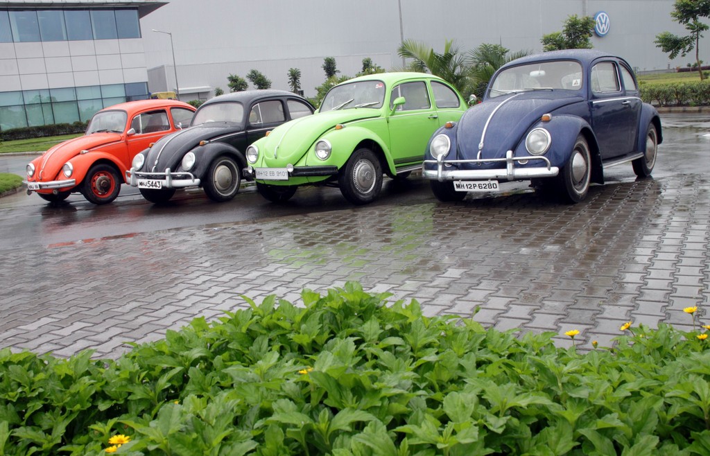 Volkswagen-Käfer-Treffen in Indien.