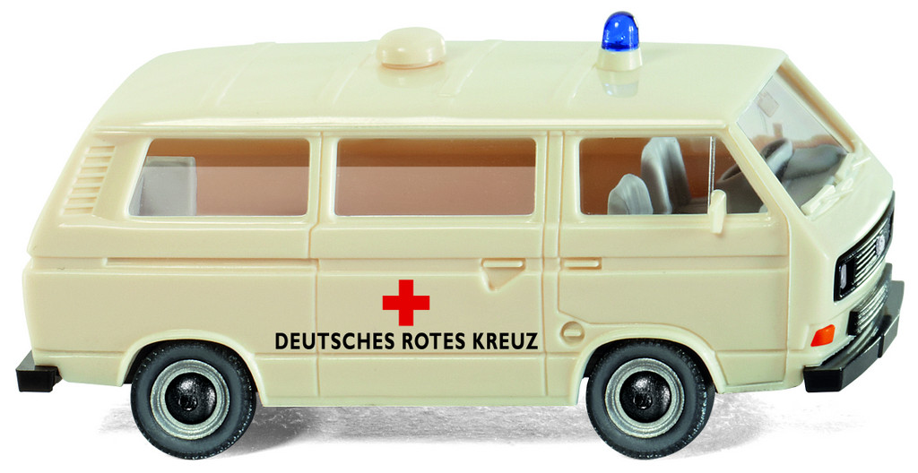 Volkswagen T3 von Wiking in DRK-Ausführung.