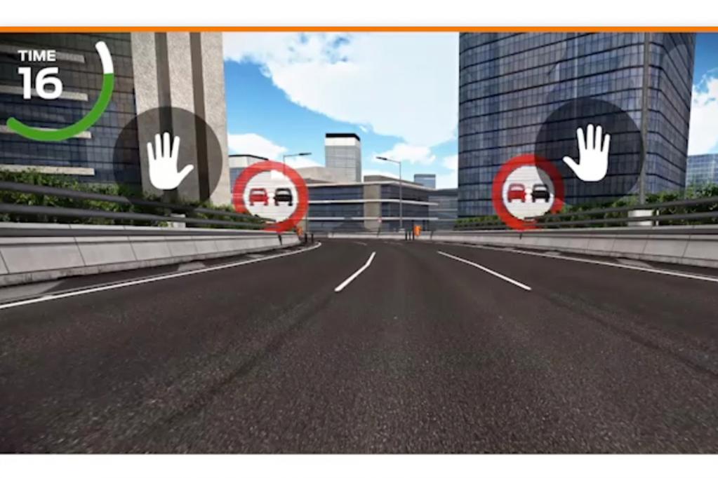 Bei dem anderen Spiel müssen Verkehrsschilder erkannt werden. 