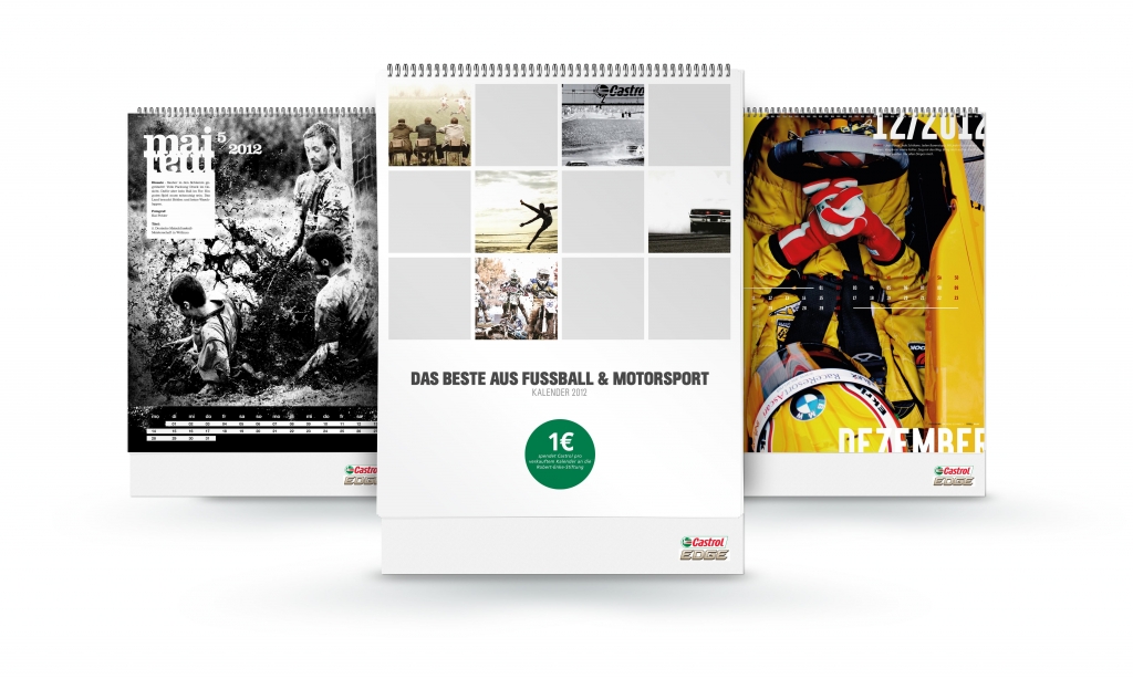Castrol Kalender 2012: Fußball und Motorsport-Motive des Castrol Foto Awards