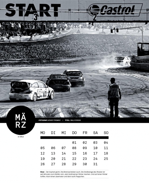 Castrol Kalender 2012: Fußball und Motorsport-Motive des Castrol Foto Awards