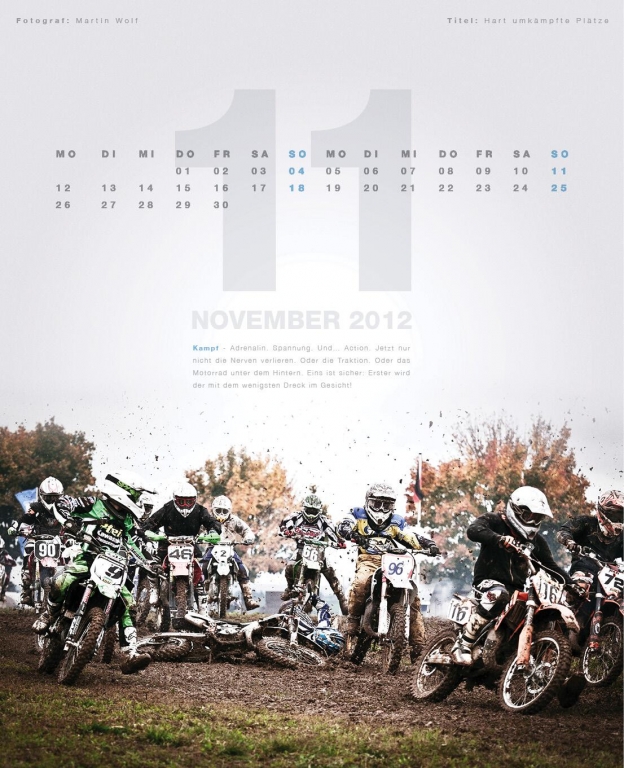 Castrol Kalender 2012: Fußball und Motorsport-Motive des Castrol Foto Awards