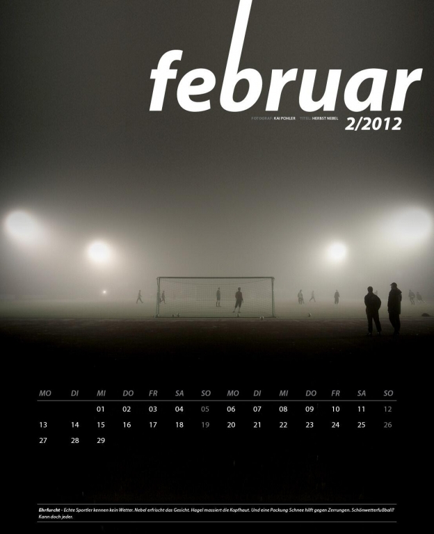Castrol Kalender 2012: Fußball und Motorsport-Motive des Castrol Foto Awards