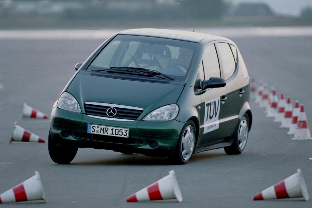 Die Mercedes A-Klasse beim Elchtest