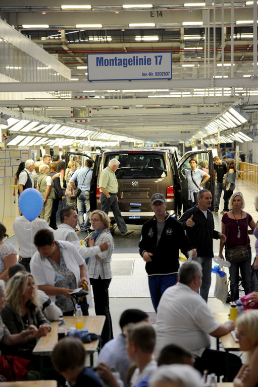 Familienfest im Nutzfahrzeugwerk von Volkswagen in Hannover.