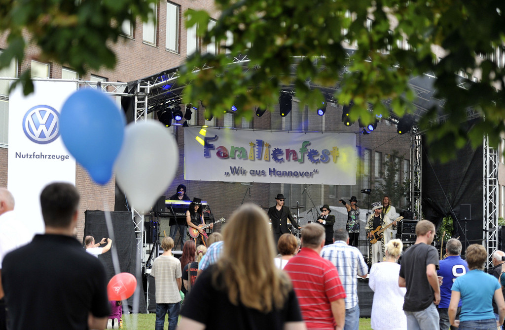 Familienfest im Nutzfahrzeugwerk von Volkswagen in Hannover.