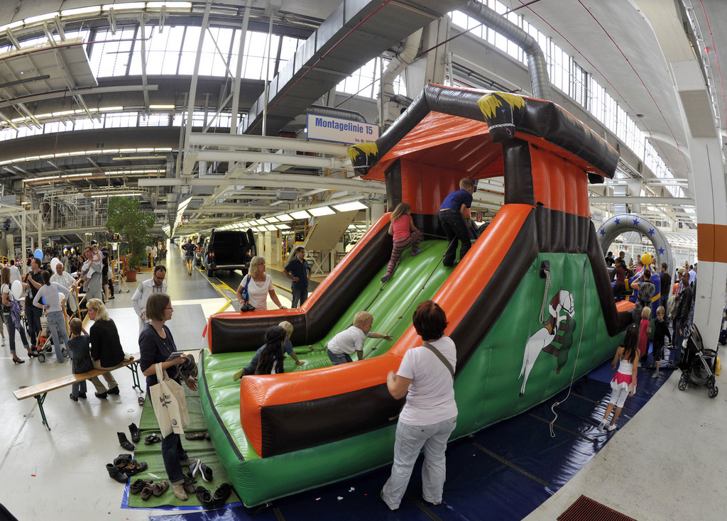 Familienfest im Nutzfahrzeugwerk von Volkswagen in Hannover.