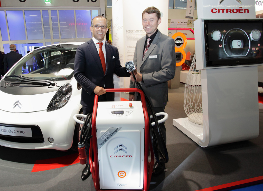 IAA 2011: Citroën und e8energy präsentieren Schnell-Ladestation