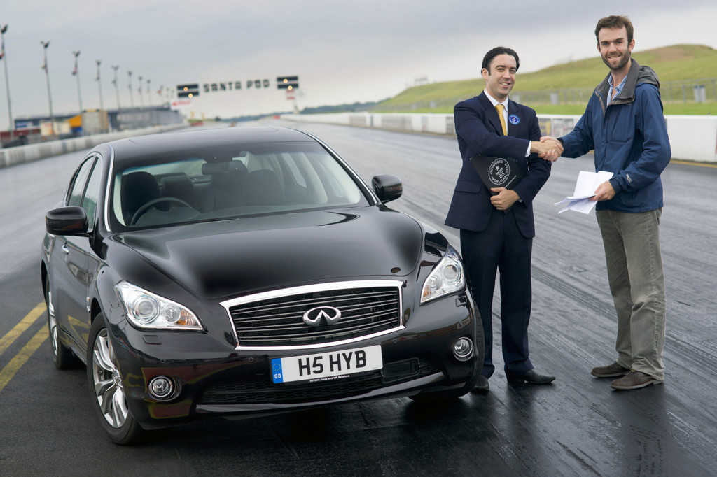Infiniti M35h stellt Sprintrekord auf