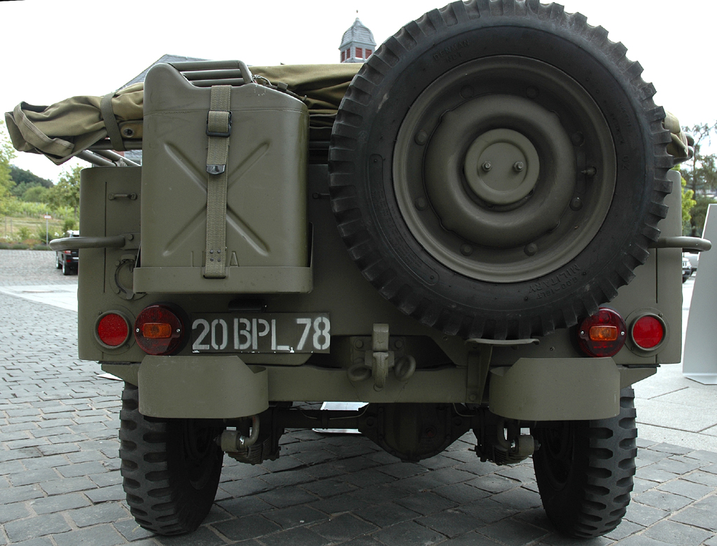 So sieht der Willys MB von hinten aus ... 