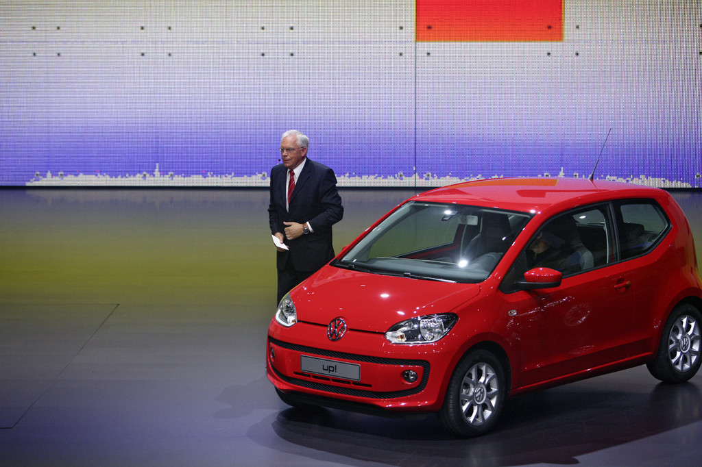 Ulrich Hackenberg, Volkswagen-Entwicklungsvorstand, bei der VW-Vorabendversanstaltung 