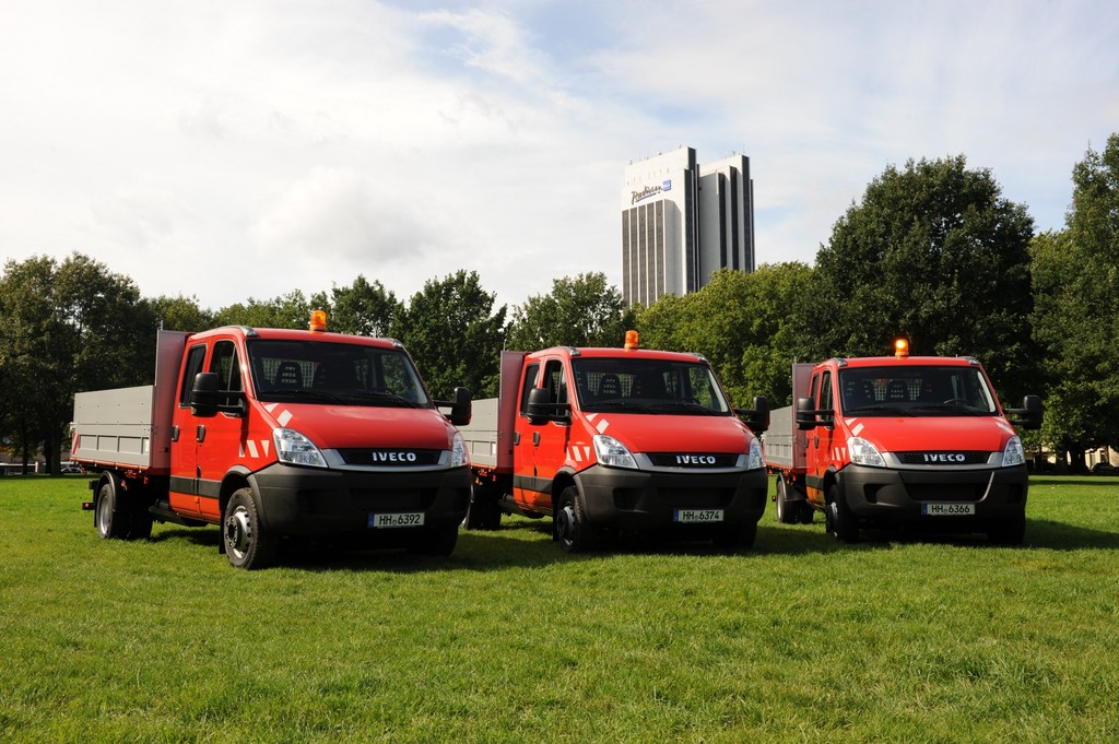 Vier Iveco Eco-Daily mit Erdgasantrieb für Hamburg