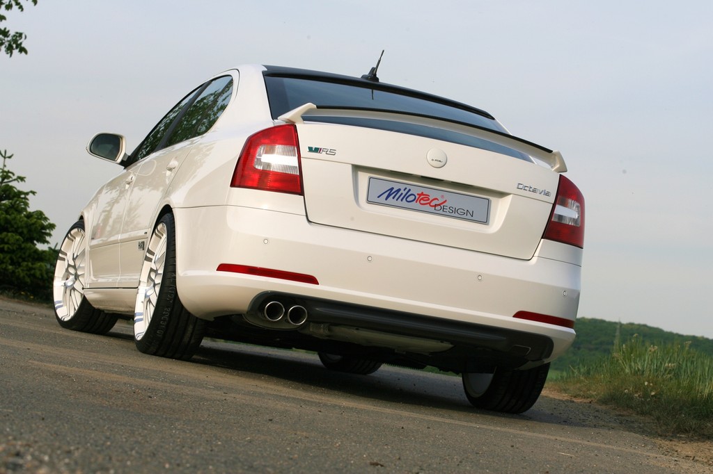 Škoda Octavia II RS mit Tuningteilen von Milotec.