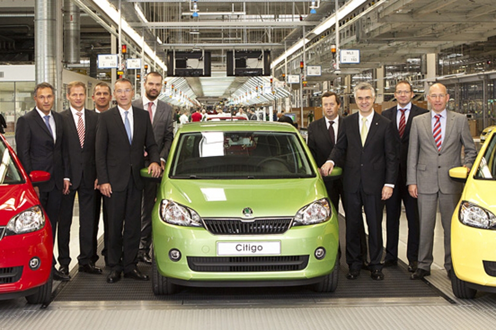 Škoda startet in Bratislava die Produktion des Kleinwagens Citigo