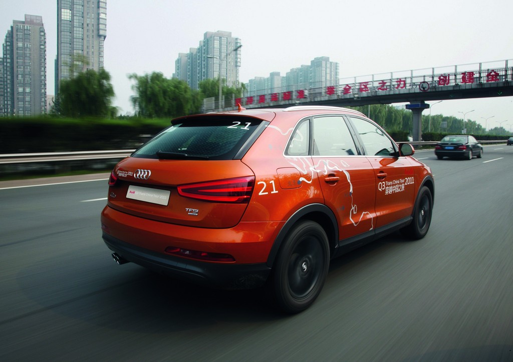 20 Audi Q3 auf Tour durch China