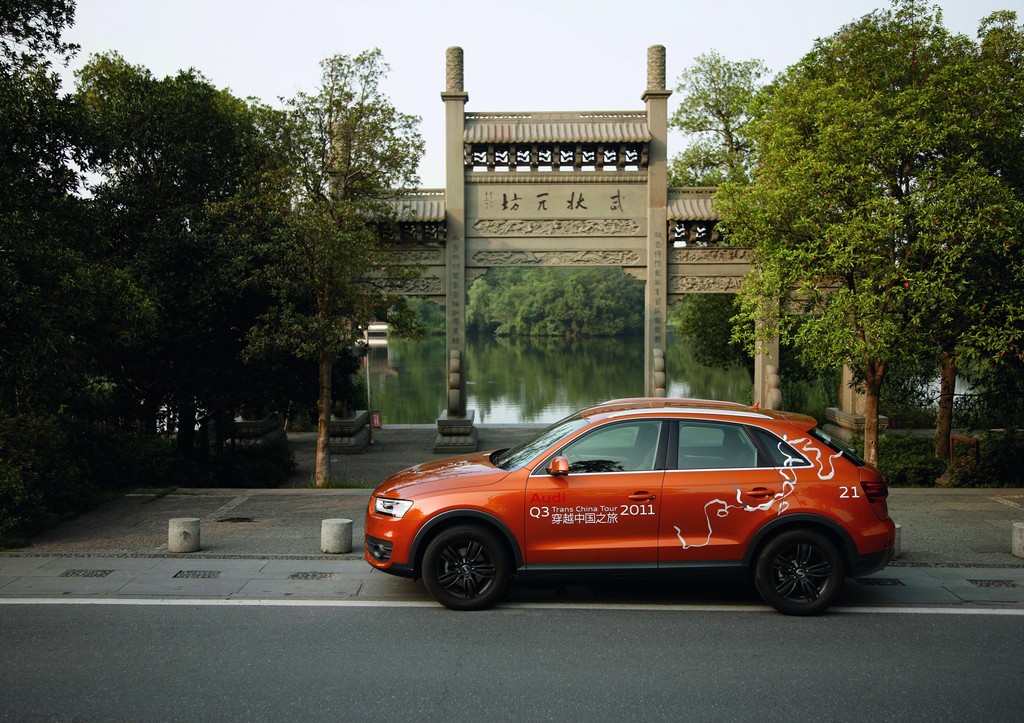 20 Audi Q3 auf Tour durch China