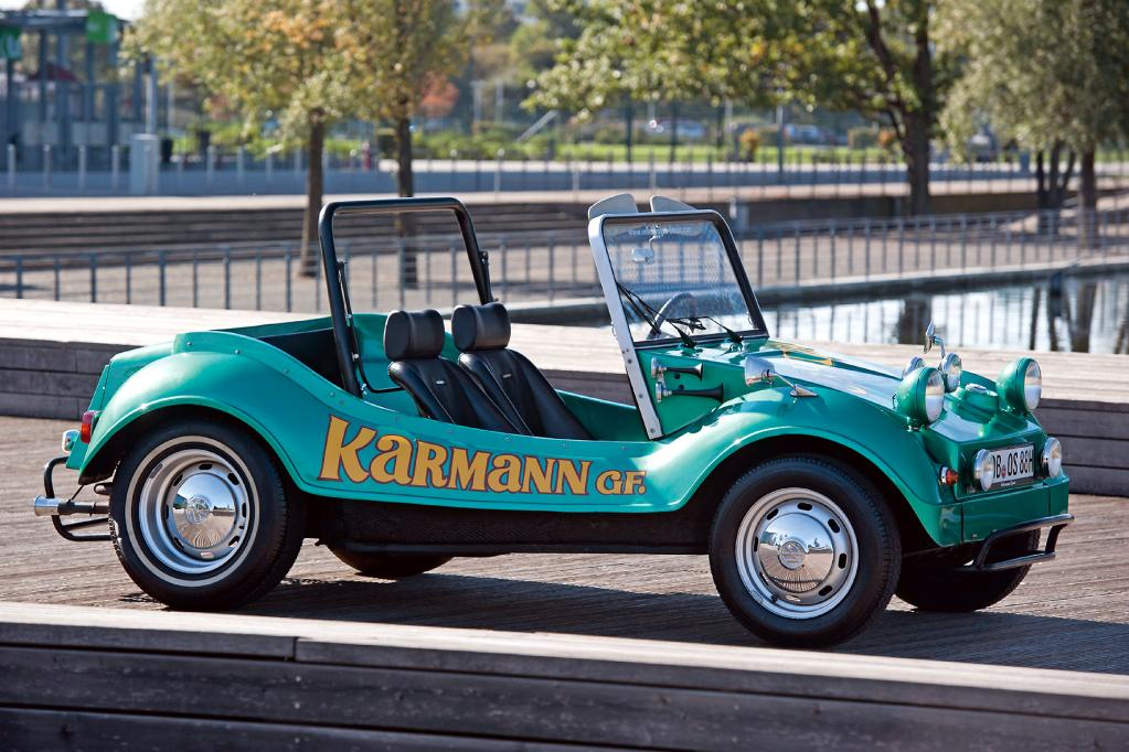 Ausgelöst hat die Buggy-Welle in Deutschland unter anderem der Karmann GF , der mit Käfer-Motor als Bausatz oder als Neufahrzeug bei Karmann bestellt werden konnte. 