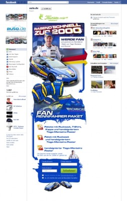 Auto.de Gewinnspiel auf Facebook: Fanpakete von Tiago Monteiro und Monroe 