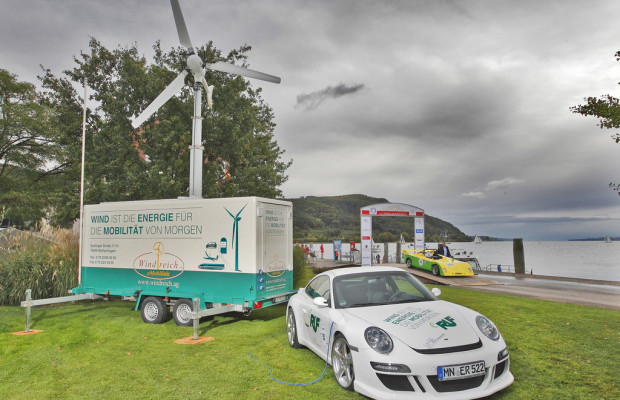 Eigene Windkraftanlage für Elektro-Porsche