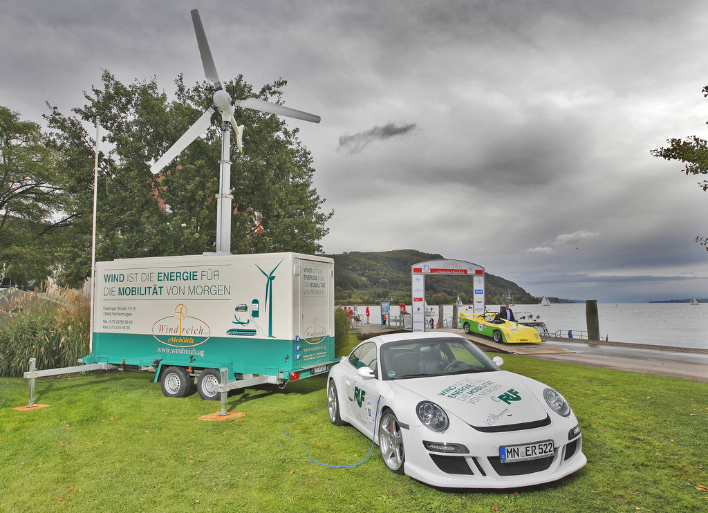 Eigene Windkraftanlage für Elektro-Porsche