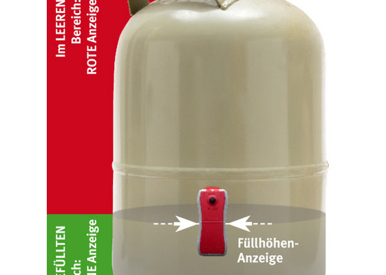 Handlicher Füllstandsanzeiger für Gasflaschen