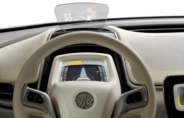 Head-up-Display auf separater Scheibe