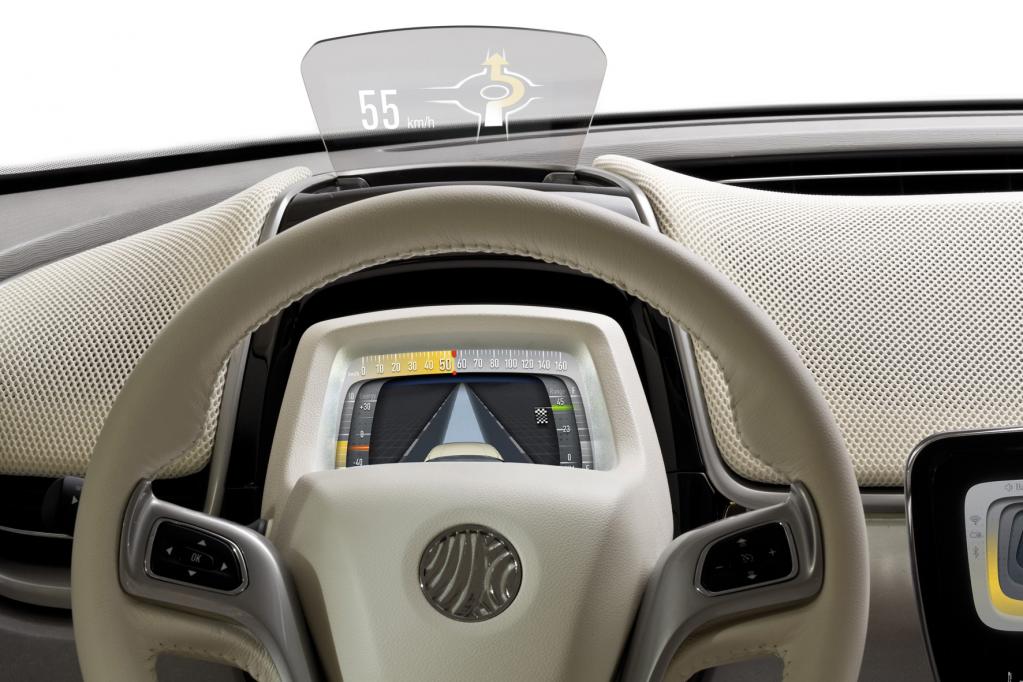 Head-up-Display auf separater Scheibe