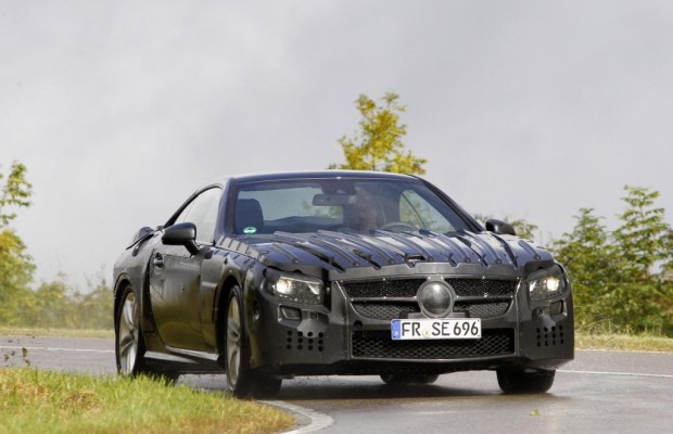 Mercedes SL Prototyp - Dienstfahrt mit Darth Vader