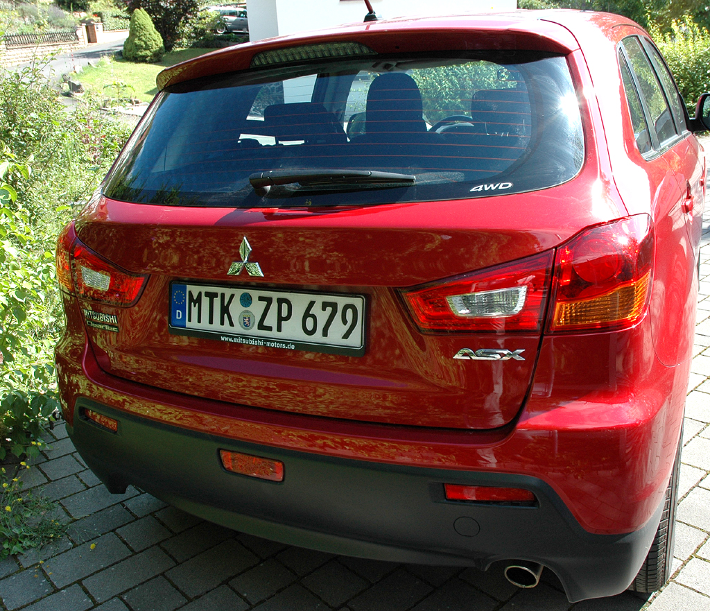 Mitsubishi ASX: Blick auf die Heckpartie. 