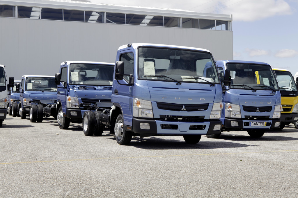 Produktion des Fuso Canter in Tramagal (Portugal).