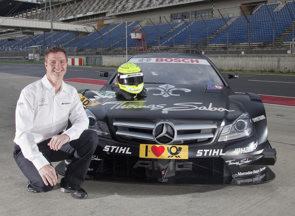 Ralf Schumacher und sein DTM-AMG für 2012.