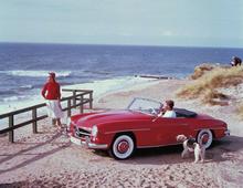 Rezension: Car Design Europe.  © Car Design Europe - Myths, Brands, People, Mercedes-Benz 190SL, 1955, edited by Paolo Tumminelli, published by teNeues, www.teneues.com. Photo © Daimler AG.