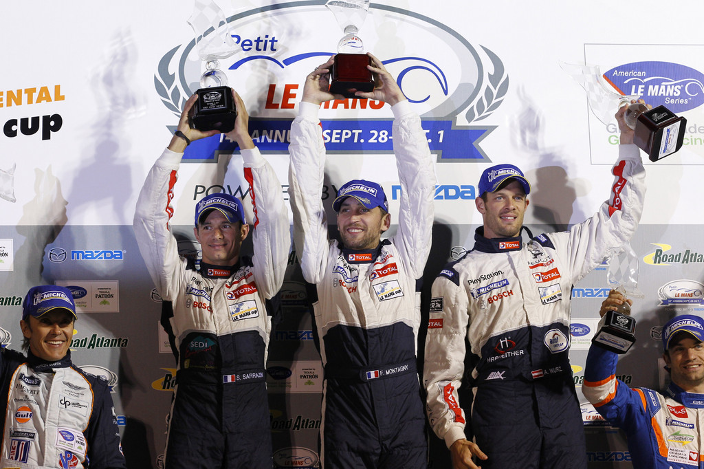 Siegreich: Stéphane Sarrazin, Franck Montagny und Alexander Wurz.