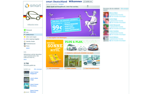 Smart veranstaltet Gewinnspiel auf Facebook