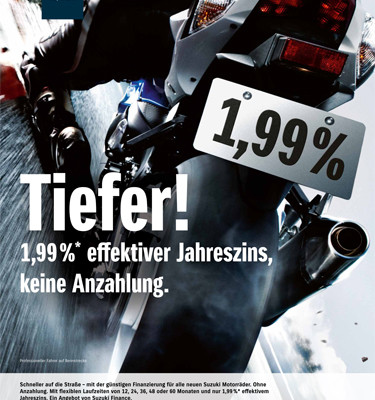 Suzuki Motorrad: Sonderfinanzierung bis 31.12.2011