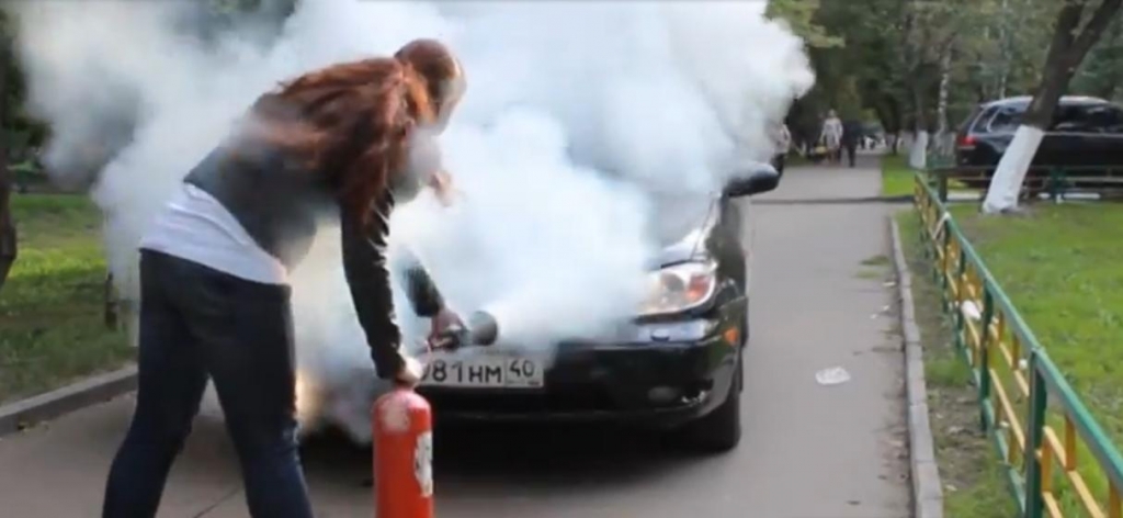 Zivile Verkehrspolizei auf Russisch