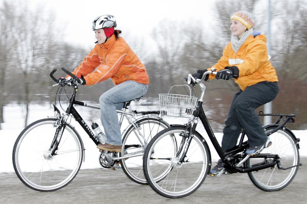 : Mehr Winter-Fahrradfahrer unterwegs