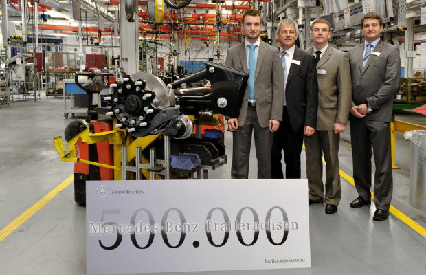 500 000ste Achse bei Mercedes-Benz Trailer-Axle Systems vom Band gelaufen