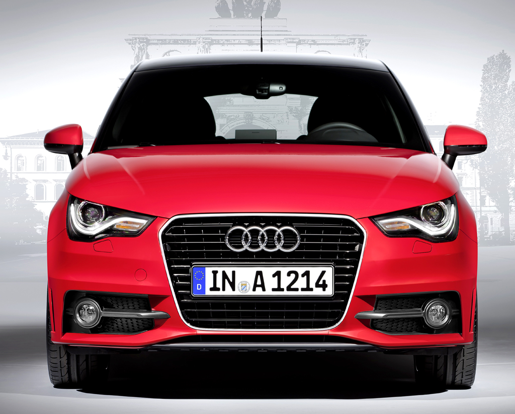Audi A1 Sportback: Blick auf die Frontpartie des Premium-Kleinwagens. 