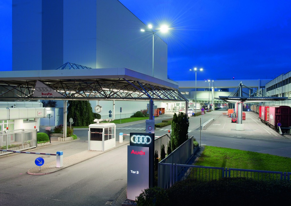 Audi-Neckarsulm stellt Werksbeleuchtung um auf LED-Technik