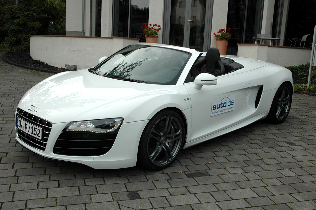 Audi R8, hier als Spyder mit 525 PS starkem Zehnzylinder. 