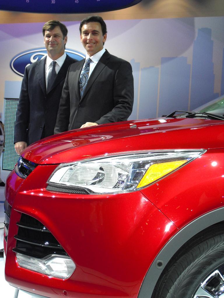 Bei der Präsentation: Fords US-Chef Fields (rechts) und Marketing-Mann Farley.