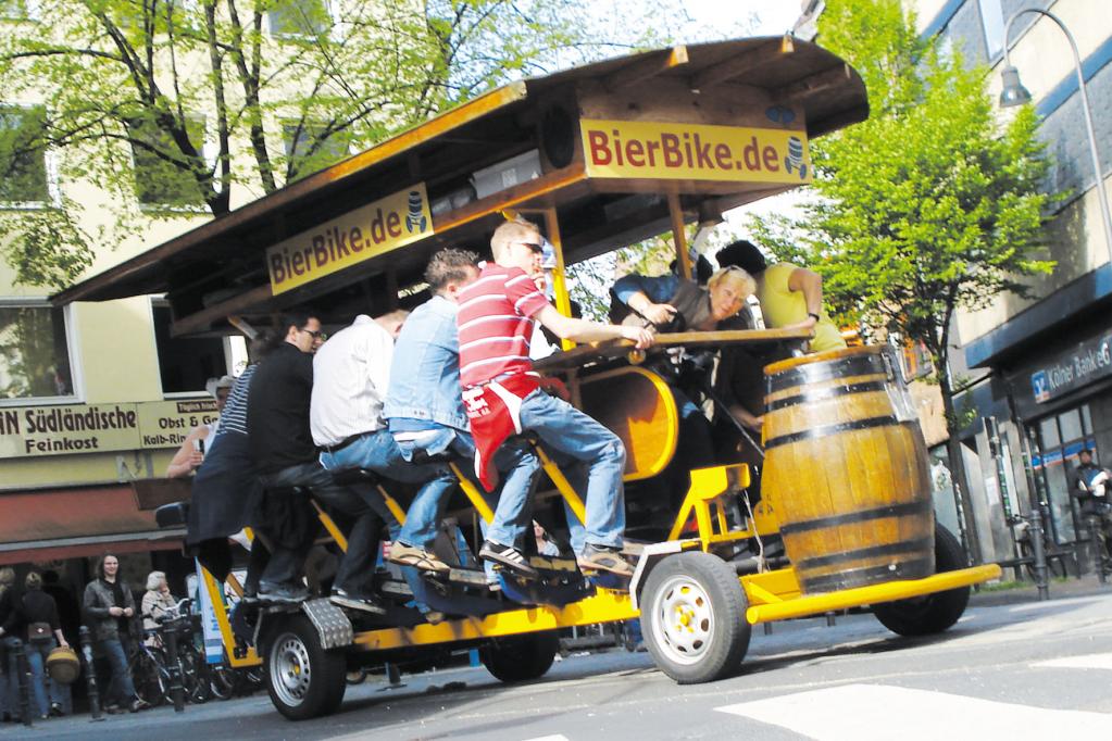 Bier-Bikes: Trinken und Trampeln nur mit Sondergenehmigung